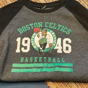 Long sleeve Celtics waffle style